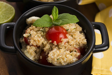 Tabbouleh Quinoa with tomatoes, onion, mint, parsley and lemon