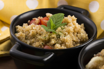 Tabbouleh Quinoa with tomatoes, onion, mint, parsley and lemon