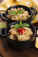 Tabbouleh Quinoa with tomatoes, onion, mint, parsley and lemon