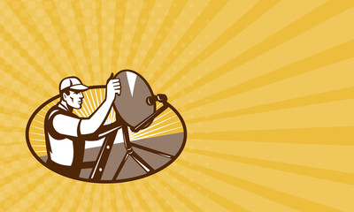 Business card TV Satellite Dish Installer