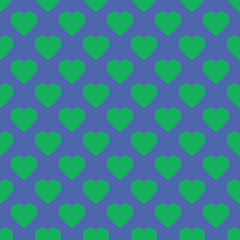 A pattern of hearts