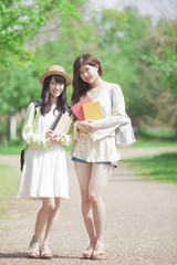 Fototapeta premium 女子大生のポートレート