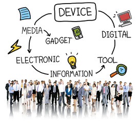 Device Digital Electronic Information Gadget Concept