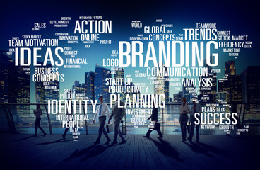 Branding World Global Marketing Identity Individuality Concept