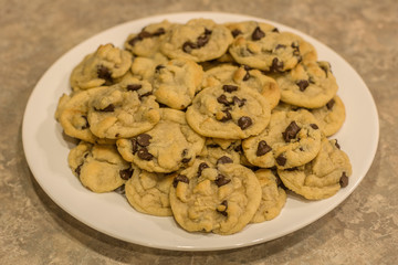 Homemade Chocolate Chip Cookies fresh from the oven