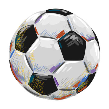 Soccer Ball
Created by professional Artist. This illustration is created by Wacom tablet
by using grunge textures and brushes in painterly style.all elements are kept in seperate layers,