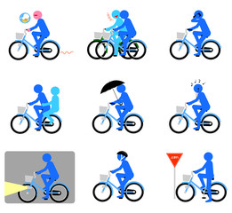 自転車マナー（ブルー）