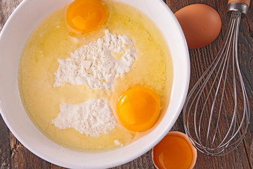 egg and flour