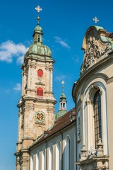 Fototapeta premium Abbey of saint Gall - The catholic cathedral in Switzerland