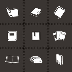 Vector Book icon set
