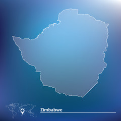 Map of Zimbabwe