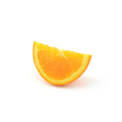 orange slice isolated on white background