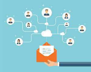 business email marketing content connection on people 