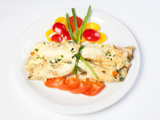 scrambled eggs with vegetables