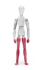 Wood figure mannequin with flag bodypaint - Poland