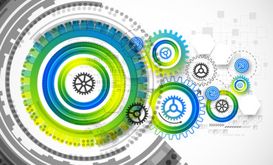 Obraz premium Abstract technology business template background.