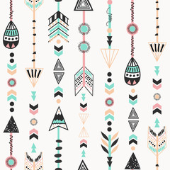 Tribal Style Arrows Seamless Pattern - 85085714