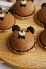 Lovely bear mousse cake