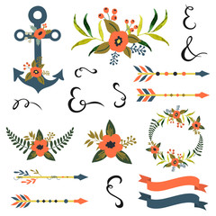 Floral Design Elements Collection