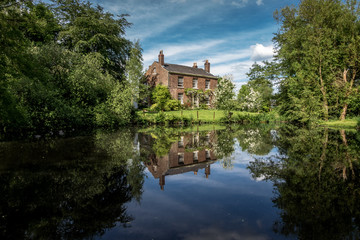 Old English Farm And Pond