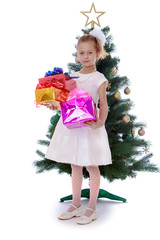 Portrait of a beautiful girls school 