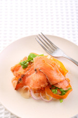 サケ,サーモンのマリネ