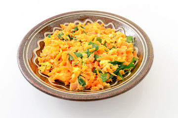 人参の野菜炒め