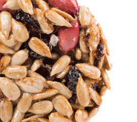 Candied roasted peanut sunflower seeds.