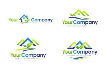Real Estate House Logo Set