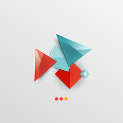 Modern abstract geometric info banner