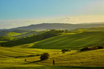 Selbstklebende Fototapete Hügel Tuscany hills. Italy. May.