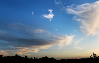 clouds at sunset