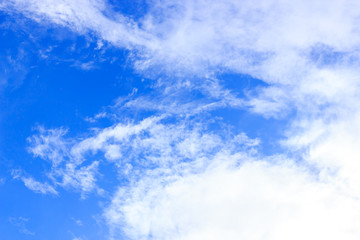 clouds on the blue sky