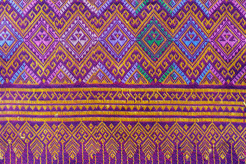 Thai silk fabric pattern