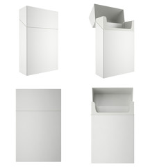 Pack of cigarettes, isolated on white background.