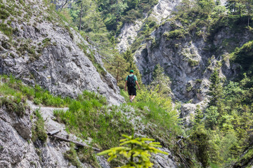 Wanderer in den Ötschergräben