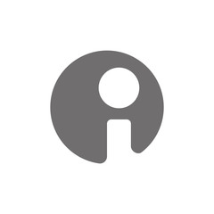 Letter I Logo Concept Icon. Vector