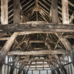 Fototapeta na wymiar Wooden Barn Structure
