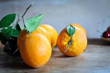 orangen und kirschen