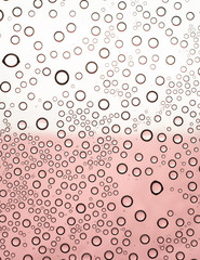 Fototapeta na wymiar drops on rosa and white background