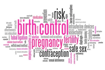 Fototapeta premium Contraception - word cloud