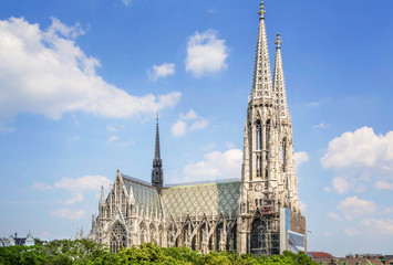 Naklejka premium Kościół Wotywny w Wiedniu, Austria