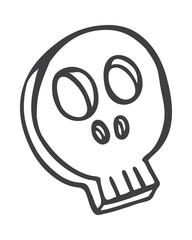 skull doodle
