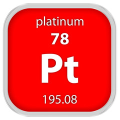 Platinum material sign