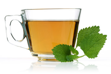 Melissa Herbal tea with in a mug