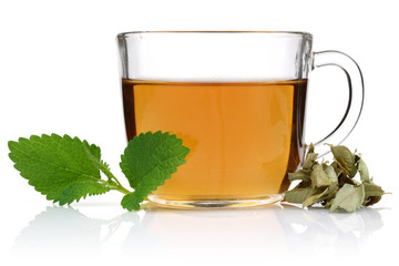 Melissa Herbal tea with in a mug