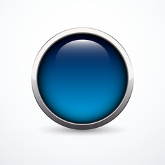 Vector blue button