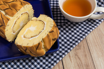 Vanilla Marble Roll Cake