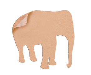 elephant shape paper box