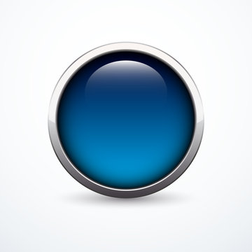 Vector blue button